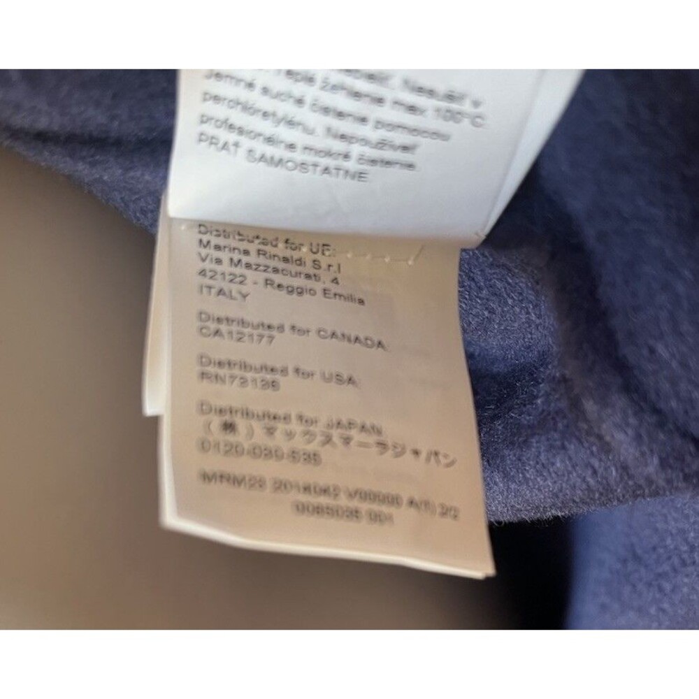 Marina Rinaldi Wool Double Breasted Long Overcoat NWT $1925 Size 18 - Picture 12 of 13